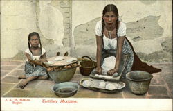 Mexican Tortilla Maker Mexico Postcard Postcard