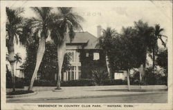 Residence in Country Club Park Postcard