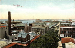 View of Port Said Egypt Africa Postcard Postcard