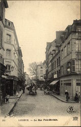 La Rue Pont-Moriain Lisieux, France Postcard Postcard