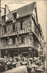 Vieille Maison, Rue Eau-de-Robec Rouen, France Postcard Postcard