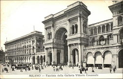 Facciata Della Galleria Vittorio Emanuele Postcard