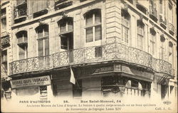 Rue Saint-Honore Paris, France Postcard Postcard