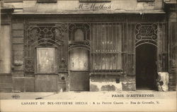 Paris D'Autrefois:Cabaret du Dix-Septieme Siecle Postcard