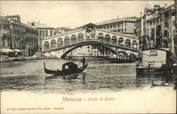 Venezia - Ponte di Rialto Venice, Italy Postcard Postcard