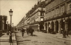 Traffic on the Rue de Rivoli Postcard