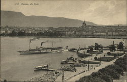 View of La Rade, Geneva Postcard