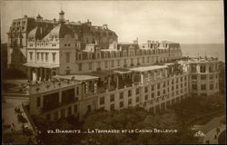 La Terasse et le Casino Bellevue Postcard