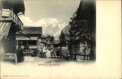 Dorfpartie Murren, Switzerland Postcard Postcard