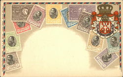 Serbian Stamps Stamp Postcards Postcard Postcard