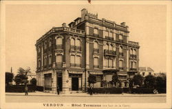 Hotel Terminus Verdun, France Postcard Postcard