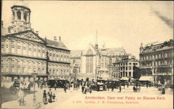 Amsterdam. Dam met Paleis en Nieuwe Kerk Netherlands Benelux Countries Postcard Postcard