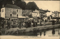 Les Quais un Dimanche Vertou, France Postcard Postcard