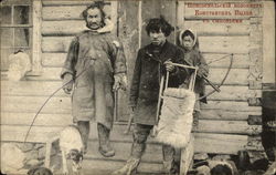 Eskimo Family Postcard