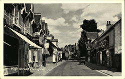 View of the High Street, Wargrave Postcard