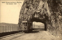 Route de Nice a Monaco Un Tunnel France Postcard Postcard