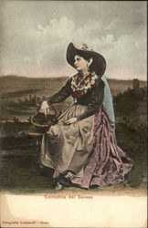 Contadina Del Sanese Postcard