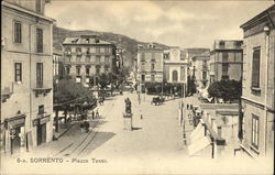 Sorrento - Piazza Tasso Italy Postcard Postcard