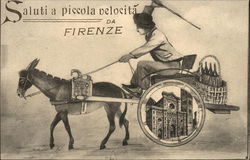 Saluti a Piccola Velocita da Firenze Florence, Italy Postcard Postcard