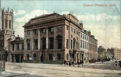 Council Chambers Leith, Scotland Postcard Postcard