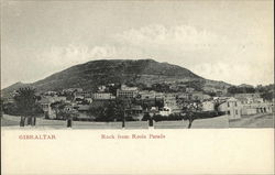 GIbraltar Rock from Rosia Parade Spain Postcard Postcard Postcard