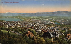 Zurich vom Rigiblick Switzerland Postcard Postcard