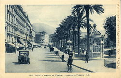 Avenue of Vendum Nice, France Postcard Postcard