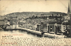 Zurich vom Lindenhof gesehen Postcard