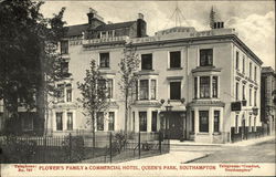 Flower's Family & Commercial Hotel, Queen's Park Postcard