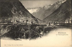 Göschenen mit Dammagletscher Goschenen, Switzerland Postcard Postcard