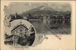 Hotel & Pension Eden-House Lucerne, Switzerland Postcard Postcard