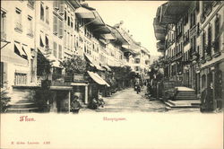 Hauptgasse Thun, Switzerland Postcard Postcard