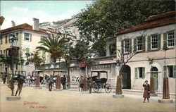 The Library Gibraltar Spain Postcard Postcard Postcard