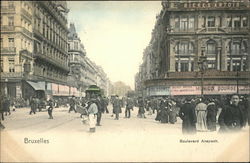 Boulevard Anspach Postcard