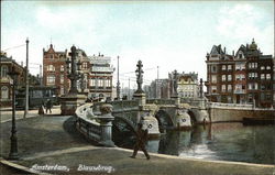 Blauwbrug Amsterdam, The Netherlands Benelux Countries Postcard Postcard