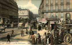 La Rue Saint-Lazare Postcard