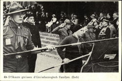 Military Parade - with Scouts Postcard