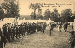 Scout Camp at Djurgarden, Stockholm, Sweden Djurgården, Stockholm Boy Scouts Postcard Postcard