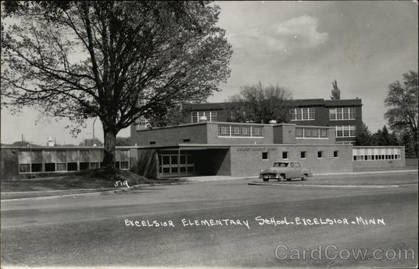 Excelsior Elementary School Minnesota Postcard