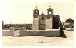 Mission of Rancho de Taos New Mexico Postcard Postcard Postcard