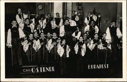 Cafe Ostende - Musicians Postcard