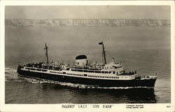 Paquebot S.N.C.F. "Cote d'Azur" Boats, Ships Postcard Postcard Postcard