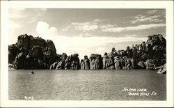 Scenic View of Sylvan Lake Black Hills, SD Postcard Postcard Postcard