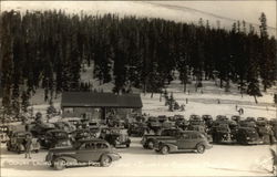 Sunday Crowd at Berthoud Pass Ski Lodge Denver, CO Postcard Postcard Postcard