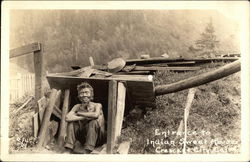 Entrance to Indian Sweat House Crescent City, CA Postcard Postcard Postcard