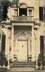 Entrance to Residence Postcard