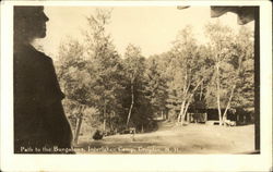 Path to the Bungalows, Interlaken Camp Croydon, NH Postcard Postcard Postcard