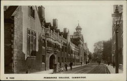 Street View of Pembroke College Cambridge, MA Postcard Postcard Postcard