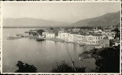 View of Town on Water Turkey Greece, Turkey, Balkan States Postcard Postcard Postcard