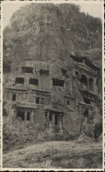 Cave Homes Carved in Cliff Turkey Greece, Turkey, Balkan States Postcard Postcard Postcard